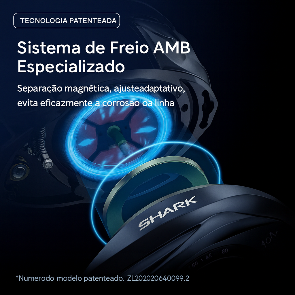 Carretilha Kastking Sharky Ultra Drive - Drag 7kg - 7.2:1