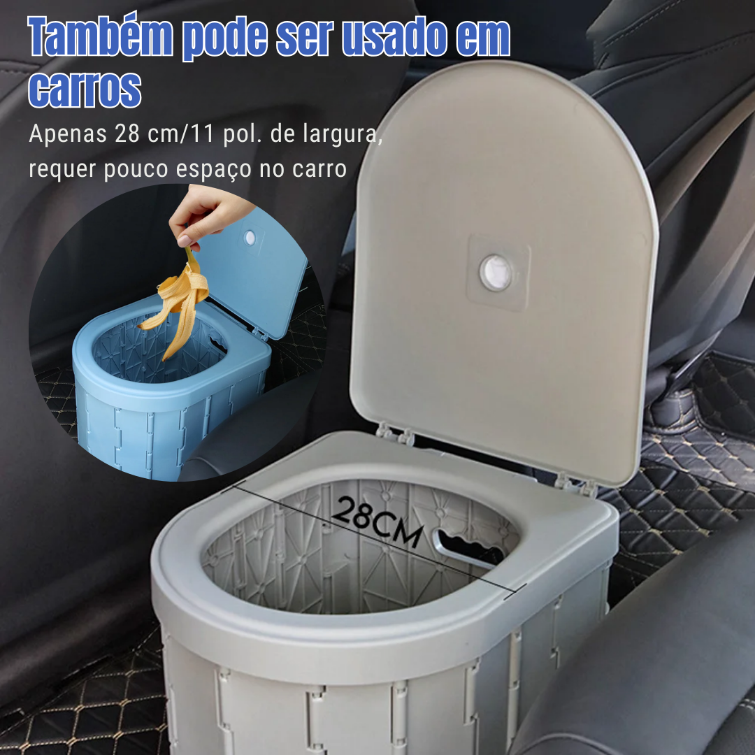 Sanitário dobrável portátil para camping