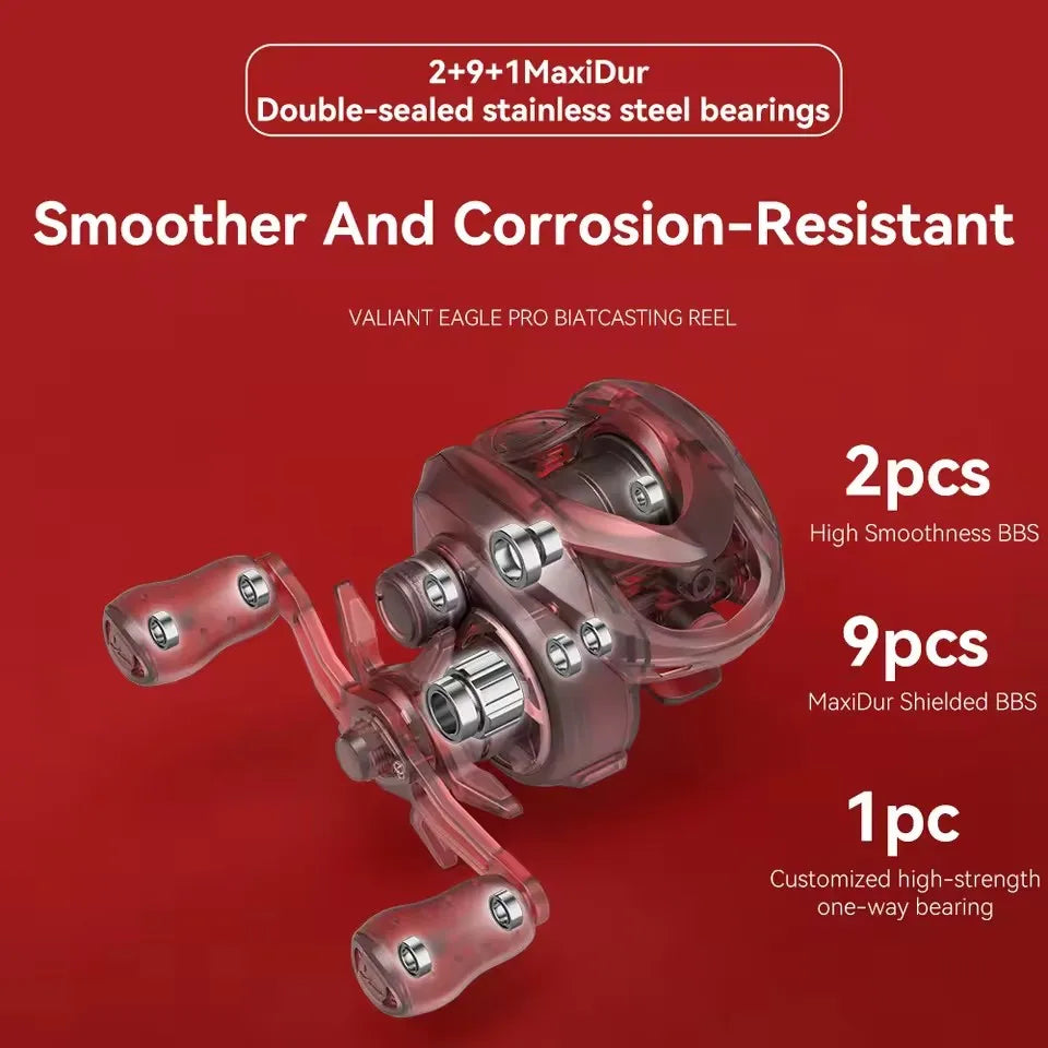 Carretilha Kastking Valiant Eagle Pro - Drag 6kg - 8.4:1