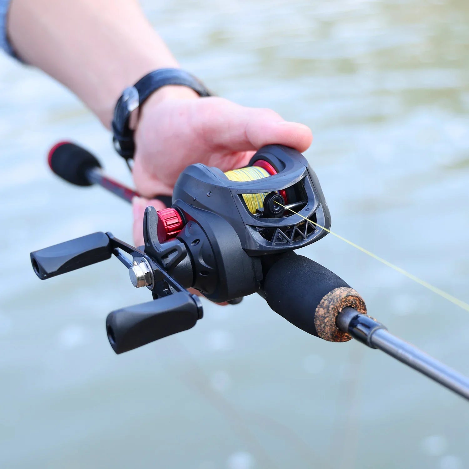 Kit de Pesca Sougayilang - 5 Peças - 7kg - 7.2:1 - Carbono 1,7M