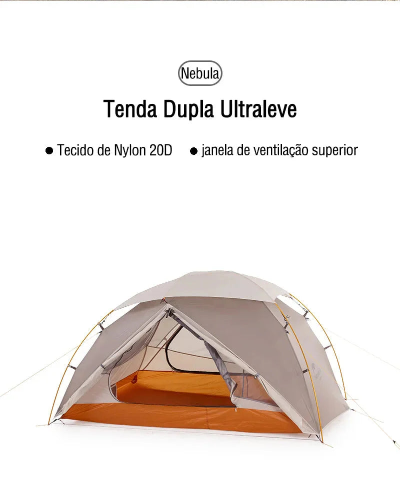 Barraca 20D Nylon 2 Pessoas Ultraleve À Prova D'Água - Naturehike