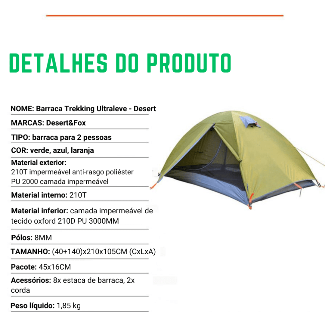 Barraca Trekking Ultraleve - Desert