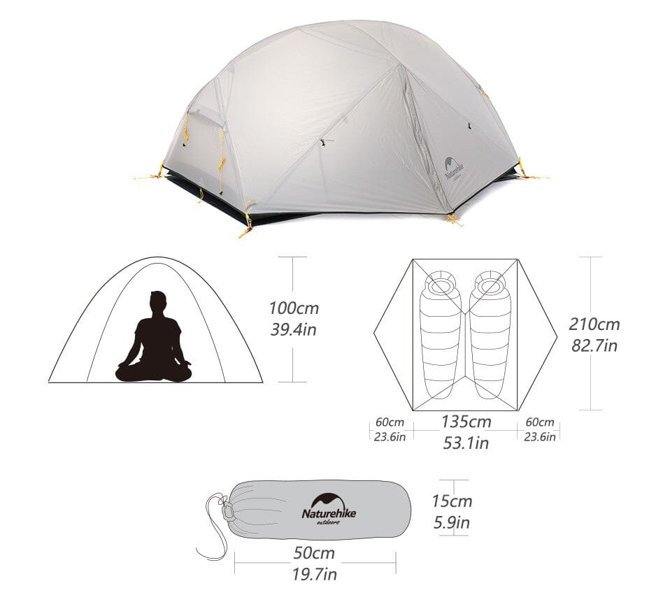 Barraca ultraleve 3 estações à prova d'água - Mongar