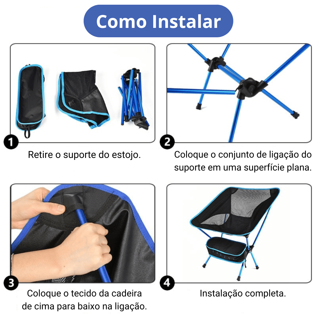 Cadeira Ultraleve Portátil - Folding