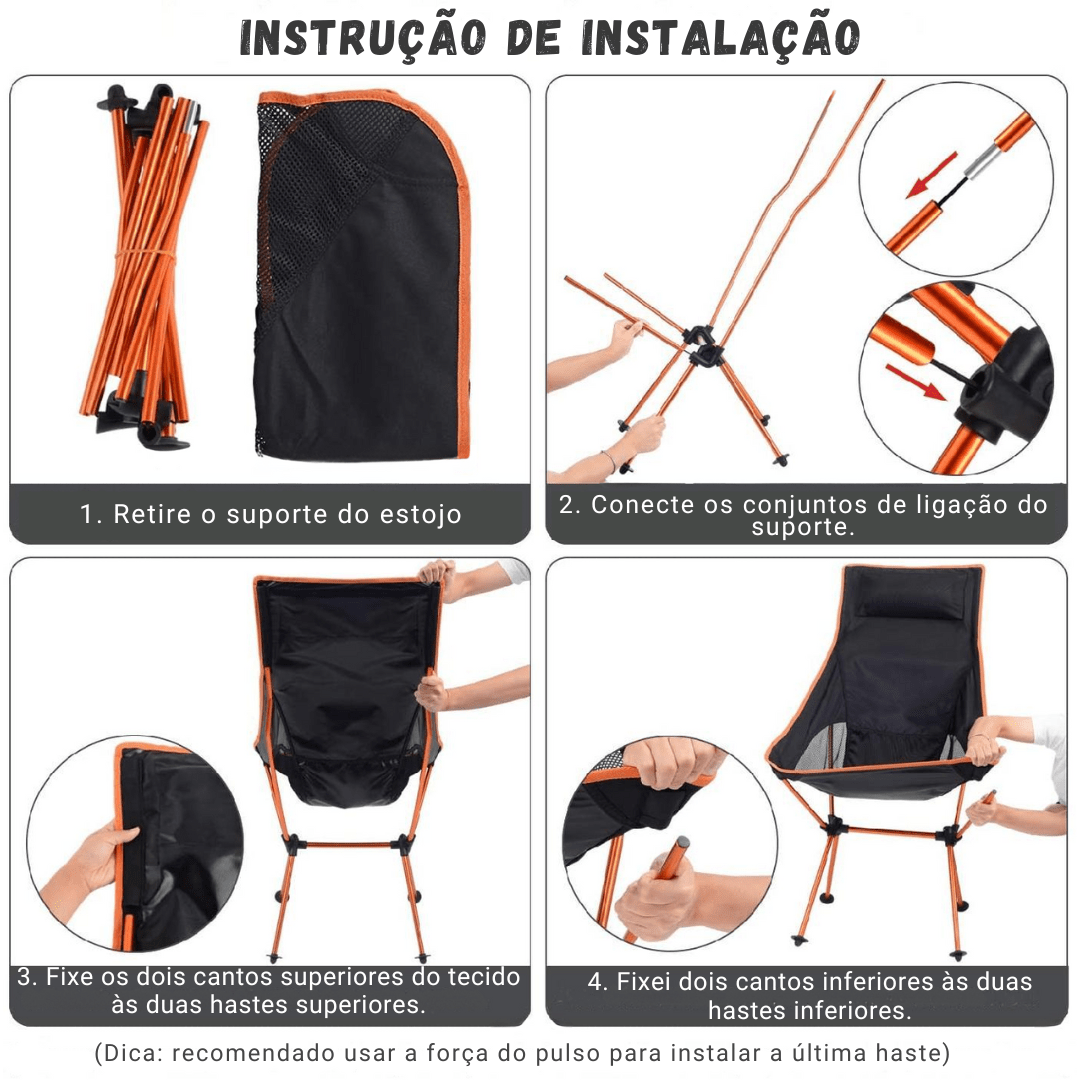 Cadeira Ultraleve Portátil - Folding Plus