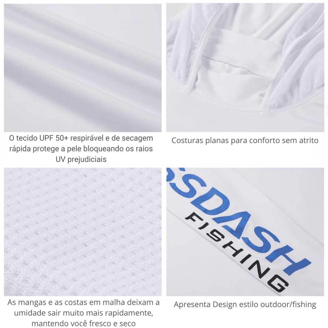 Camisa Respirável Flex UPF 50+ - Bassdash