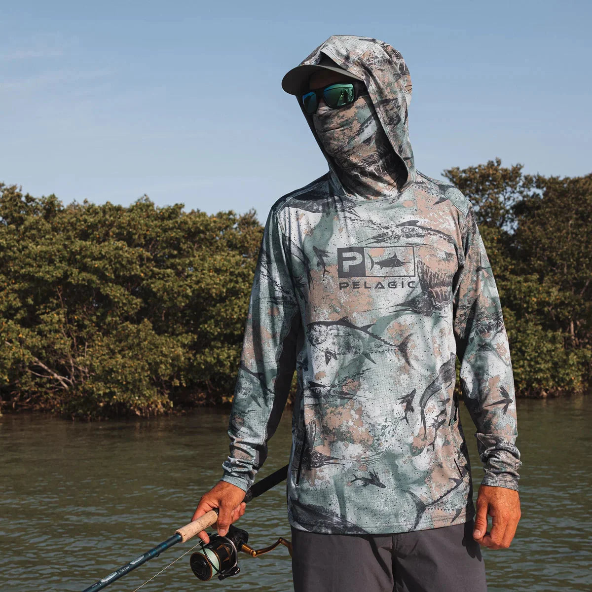 Camisa de Pesca Respirável Térmica Anti UV - Pelagic