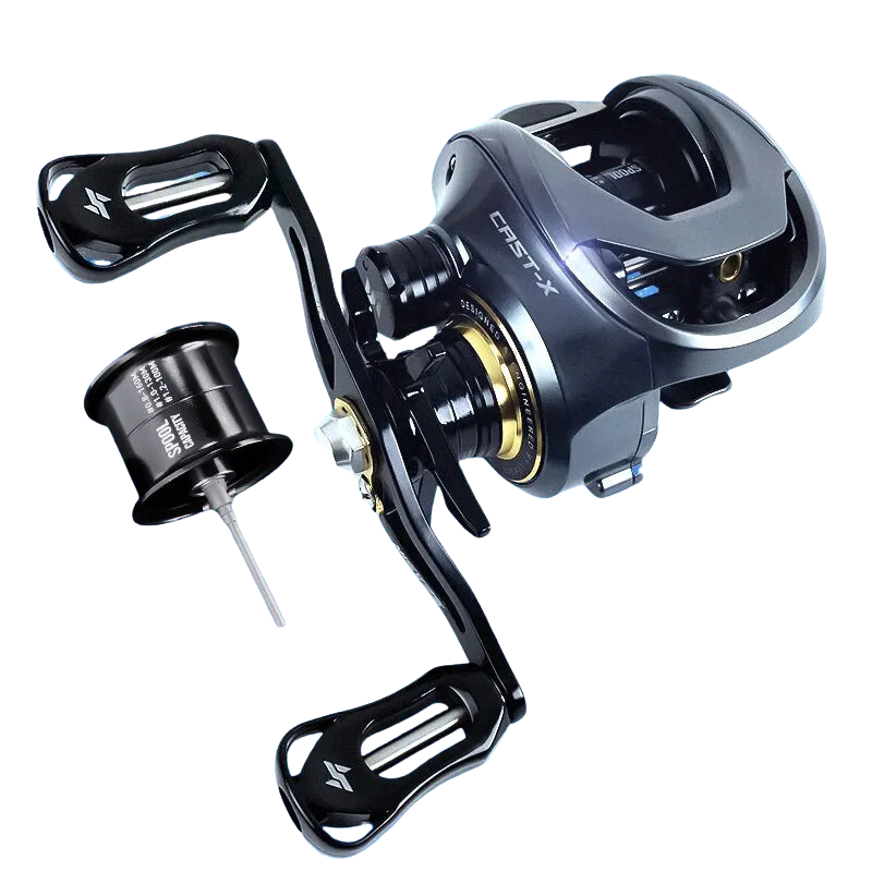 Carretilha SeaSir Cast-X 7.3:1 Drag 8kg Carretel Duplo Aluminio