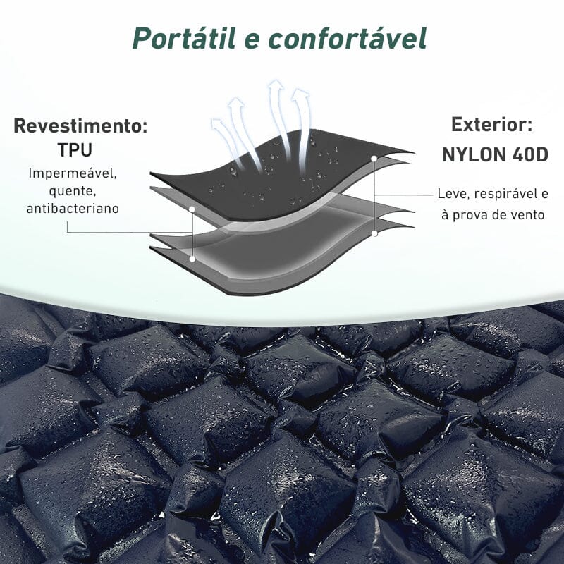 Colchão Inflável Embutido Ultraleve - Westtone