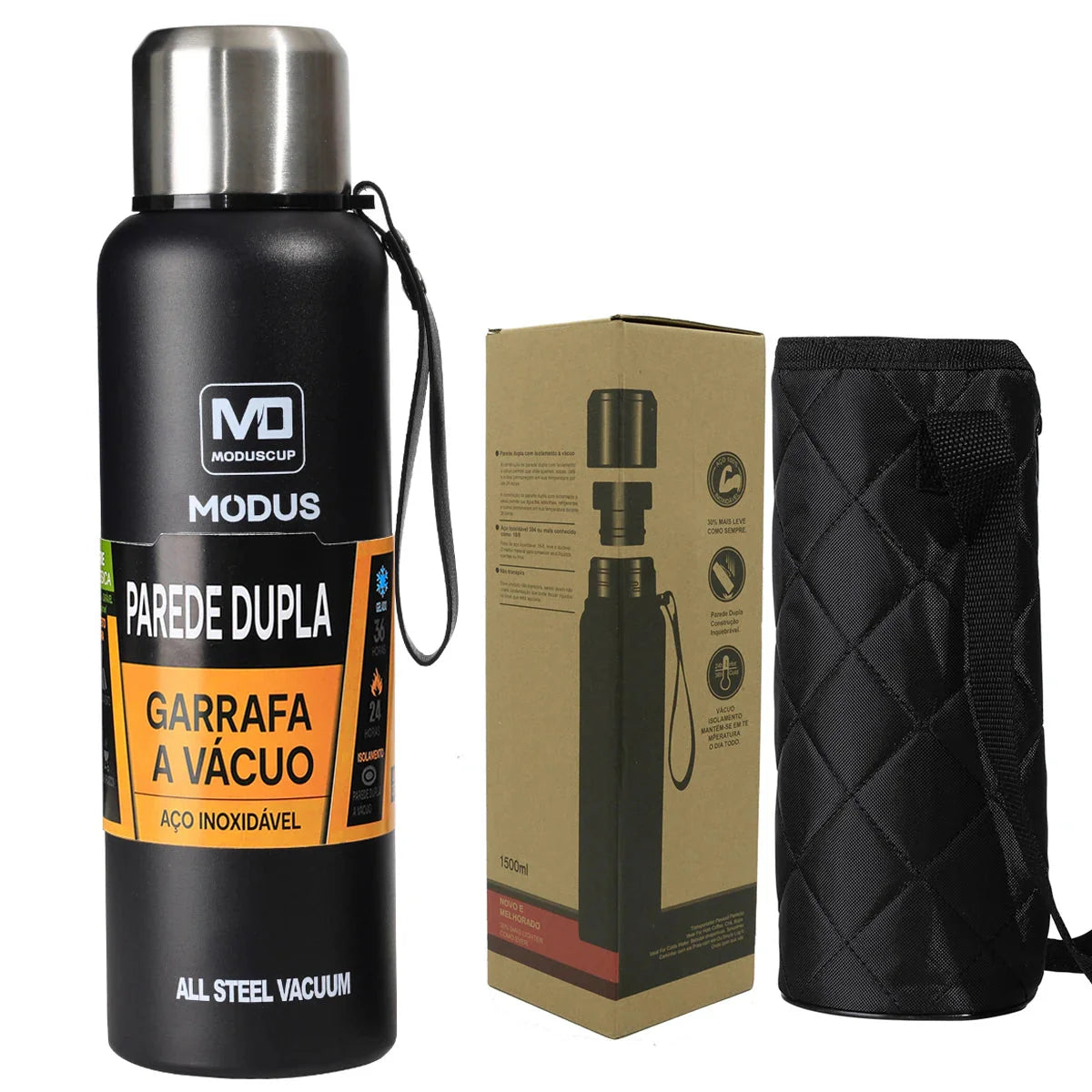 Garrafa térmica portátil de aço inoxidável outdoor - Modus