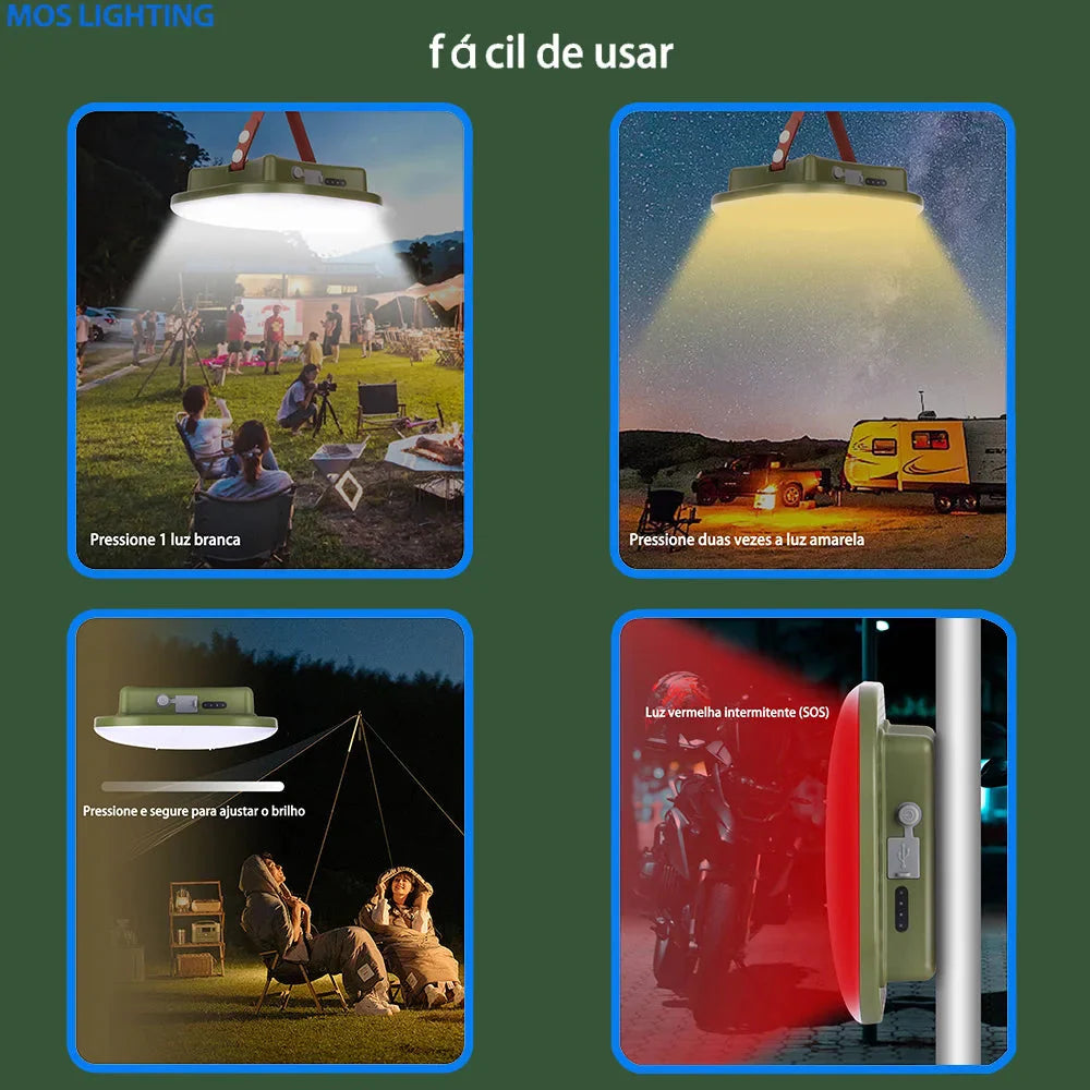 Luminária Portátil Recarregável Outdoor - MOSLIGHT