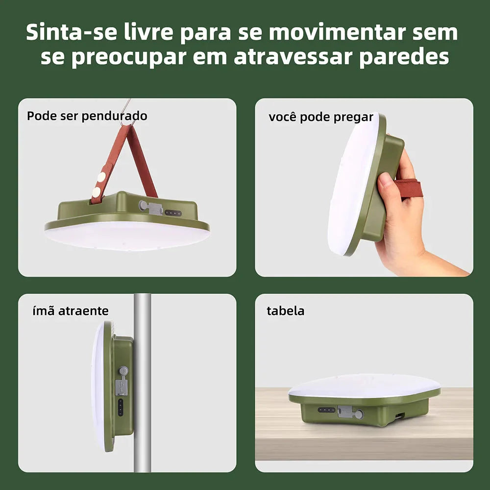 Luminária Portátil Recarregável Outdoor - MOSLIGHT