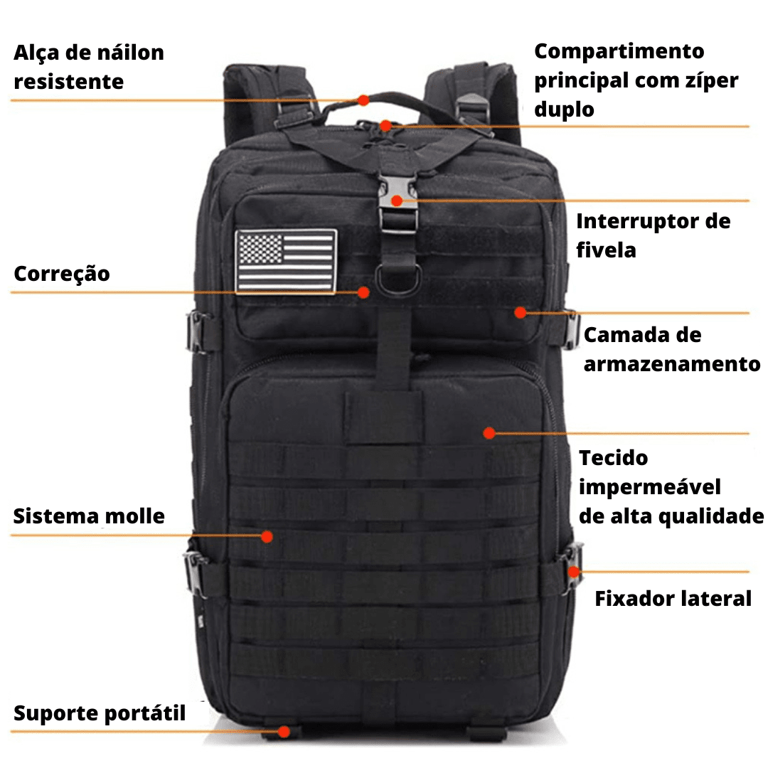 Mochila Tática Militar 50L - Elite