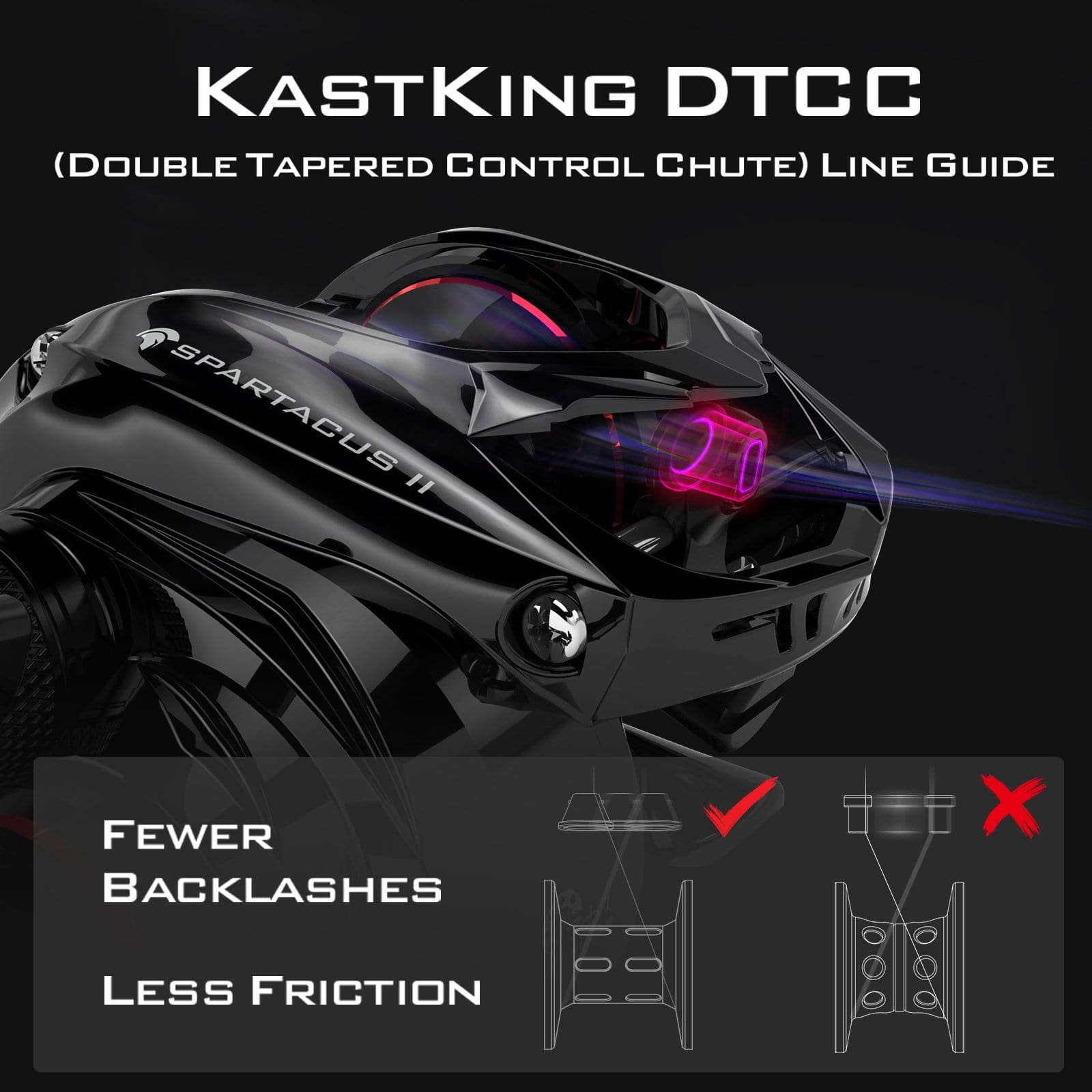 Carretilha Kastking Spartacus II - Drag 8 kg - 7.2:1