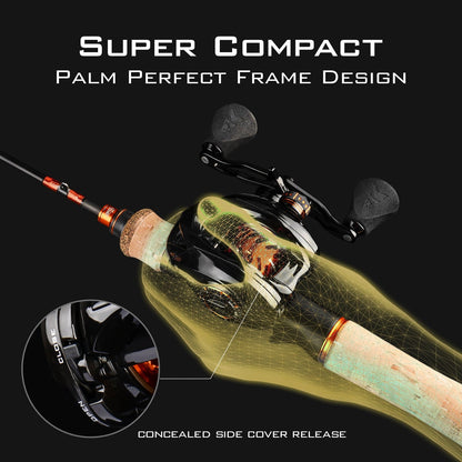 KastKing Zephyr Bait Finesse System Drag Clicker Baitcasting Reel