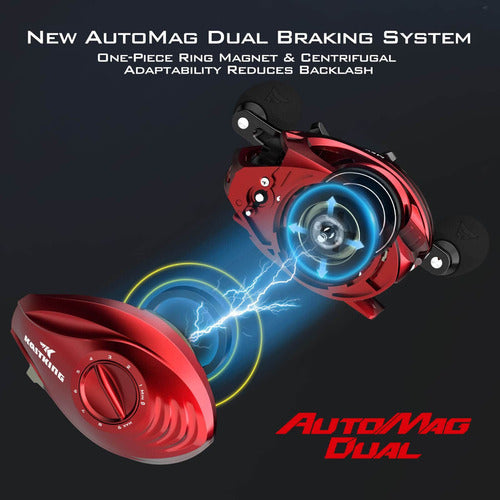 Carretilha Kastking Megajaws 9.1:1 Predator Red