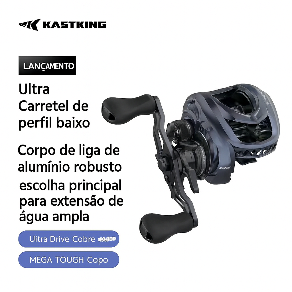 Carretilha Kastking Sharky Ultra Drive - Drag 7kg - 7.2:1