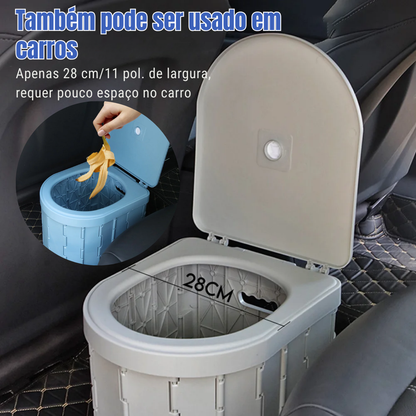 Sanitário dobrável portátil para camping