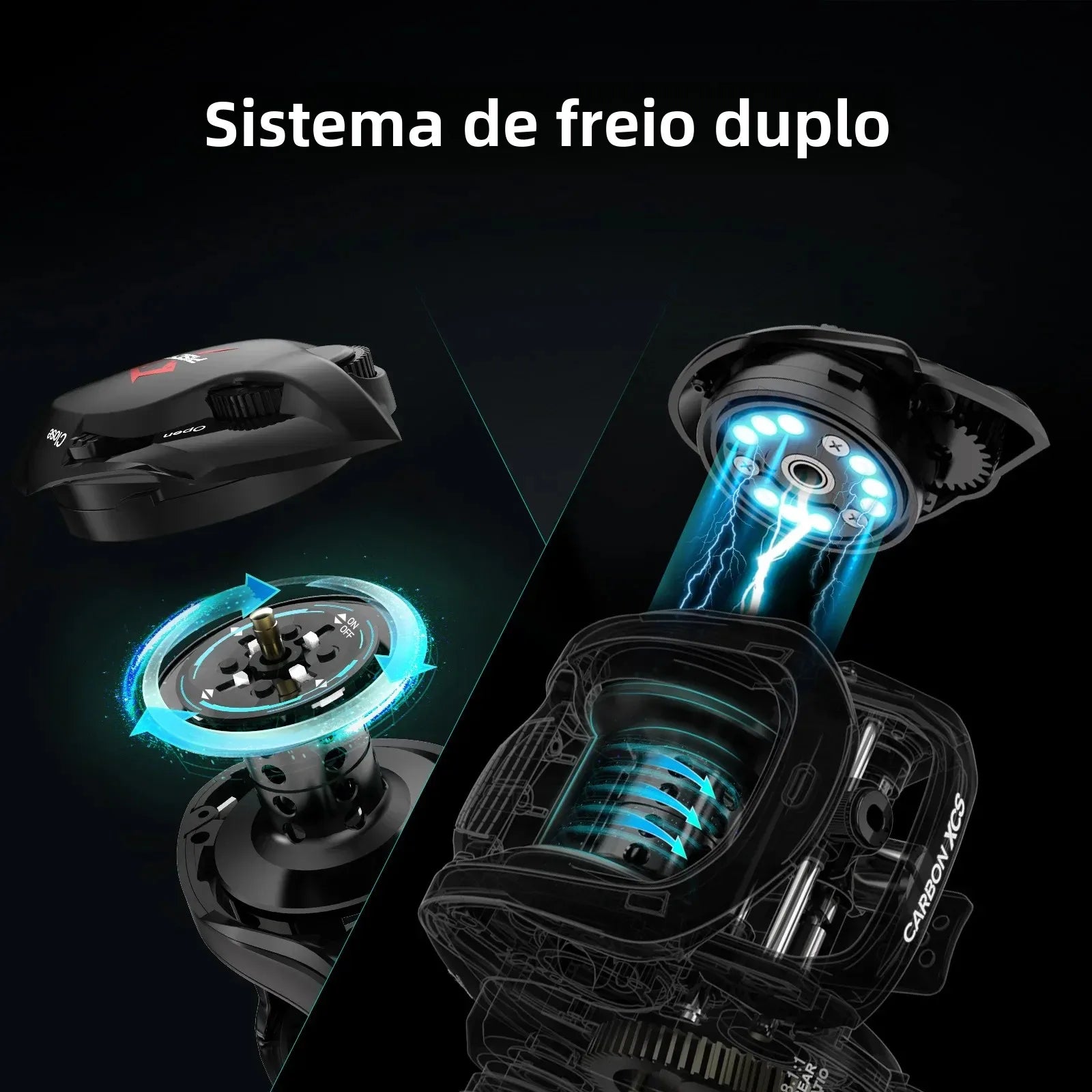 Carretilha Piscifun Carbono XCS - 8kg - 8.1:1