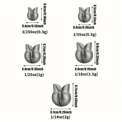 Kit 120 Peças Chumbadas - 5 Tamanhos