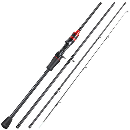 Vara de Pesca Sougayilang 2.1m Carbono Ultraleve 4 Seções