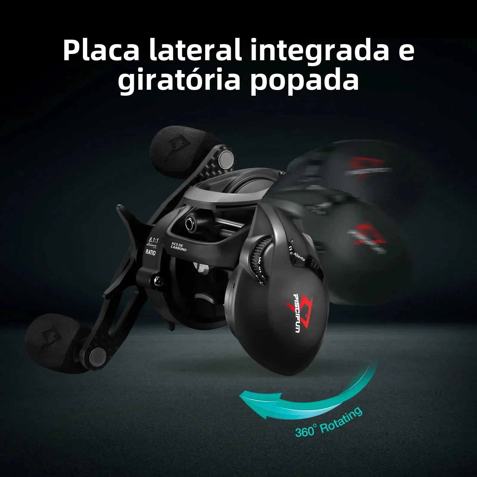 Carretilha Piscifun Carbono XCS - 8kg - 8.1:1