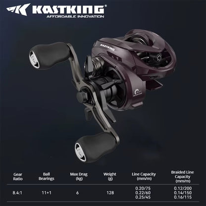 Carretilha Kastking Valiant Eagle Pro - Drag 6kg - 8.4:1