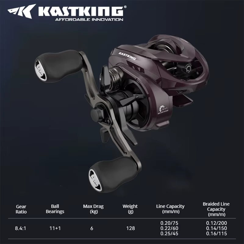 Carretilha Kastking Valiant Eagle Pro - Drag 6kg - 8.4:1