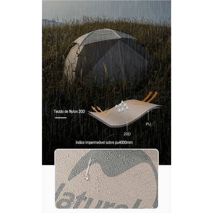 Barraca 20D Nylon 2 Pessoas Ultraleve À Prova D'Água - Naturehike