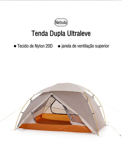 Barraca 20D Nylon 2 Pessoas Ultraleve À Prova D'Água - Naturehike