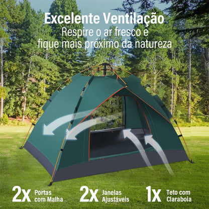Barraca Automática Camping Impermeável - New Hawaii