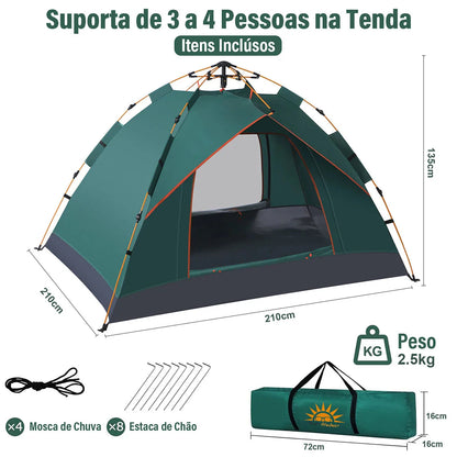Barraca Automática Camping Impermeável - New Hawaii