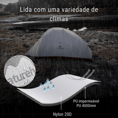 Barraca Camping/Trekking Ultraleve Impermeável PU4000mm - Naturehike