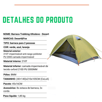Barraca Trekking Ultraleve - Desert