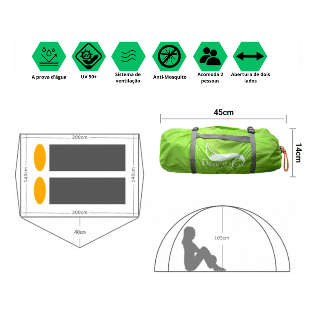 Barraca Trekking Ultraleve - Desert