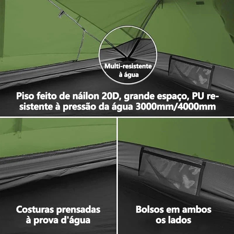 Barraca ultraleve 3 estações à prova d'água - Mongar