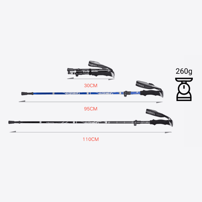 Bastão Trekking Portátil - Fold 30 Cm