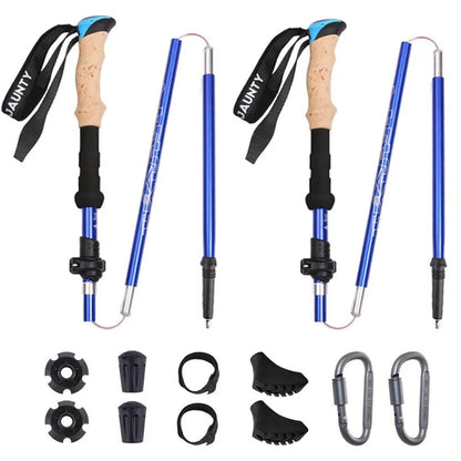 Kit 2 Bastões de Trekking Ergonômicos Ultraleves - Nordic