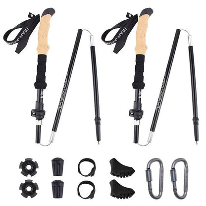 Kit 2 Bastões de Trekking Ergonômicos Ultraleves - Nordic