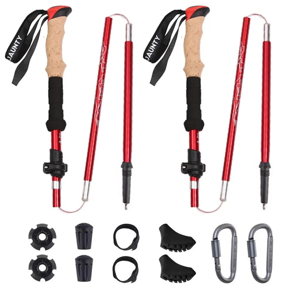 Kit 2 Bastões de Trekking Ergonômicos Ultraleves - Nordic
