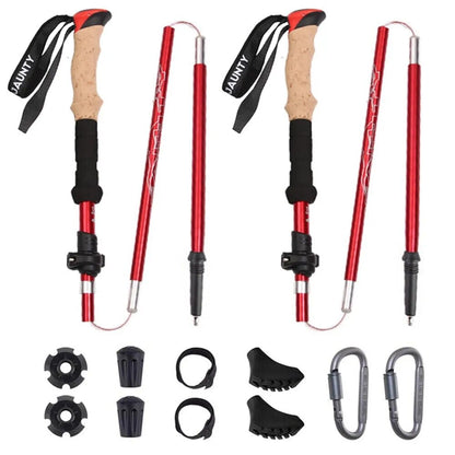 Kit 2 Bastões de Trekking Ergonômicos Ultraleves - Nordic