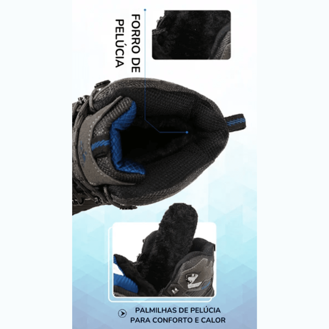 Bota Tática de Camurça Pelúcida - Hikeup