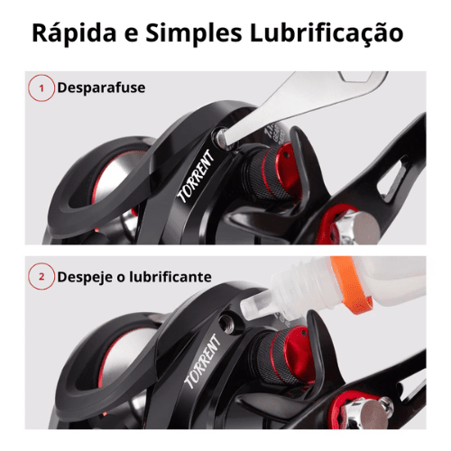 Carretilha Piscifun Torrent - 8.1 KG - 7.1:1