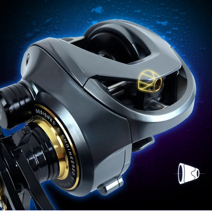 Carretilha SeaSir Cast-X 7.3:1 Drag 8kg Carretel Duplo Aluminio