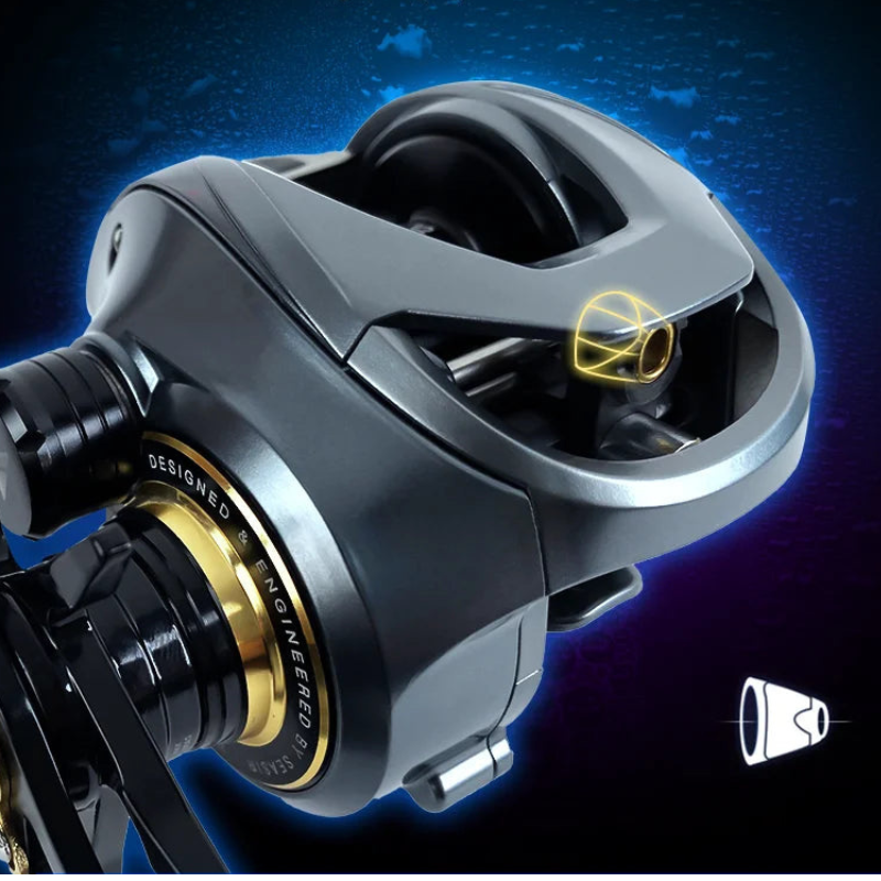 Carretilha SeaSir Cast-X 7.3:1 Drag 8kg Carretel Duplo Aluminio