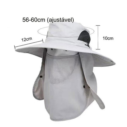Chapéu De Pesca e Camping Proteção Uv - Sunblock