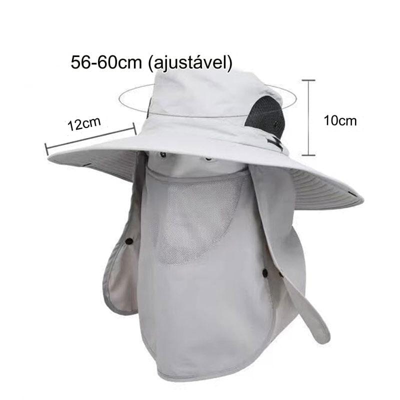 Chapéu De Pesca e Camping Proteção Uv - Sunblock