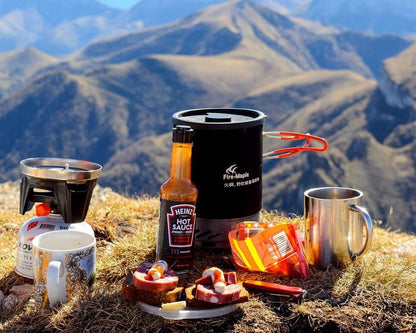 Kit Fogareiro + Potes de Acampamento - FireMaple