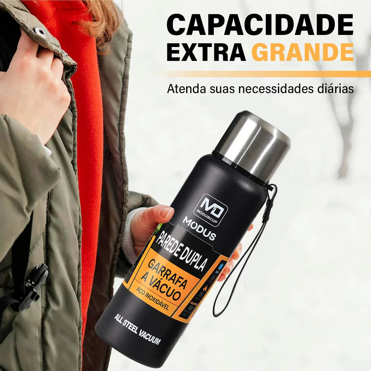 Garrafa térmica portátil de aço inoxidável outdoor - Modus