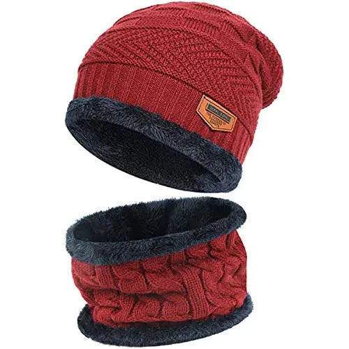 Gorro de malha grossa + Balaclava - Loritta